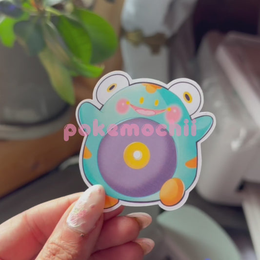 Electric Type Bellibolt Pokemon die-cut sticker